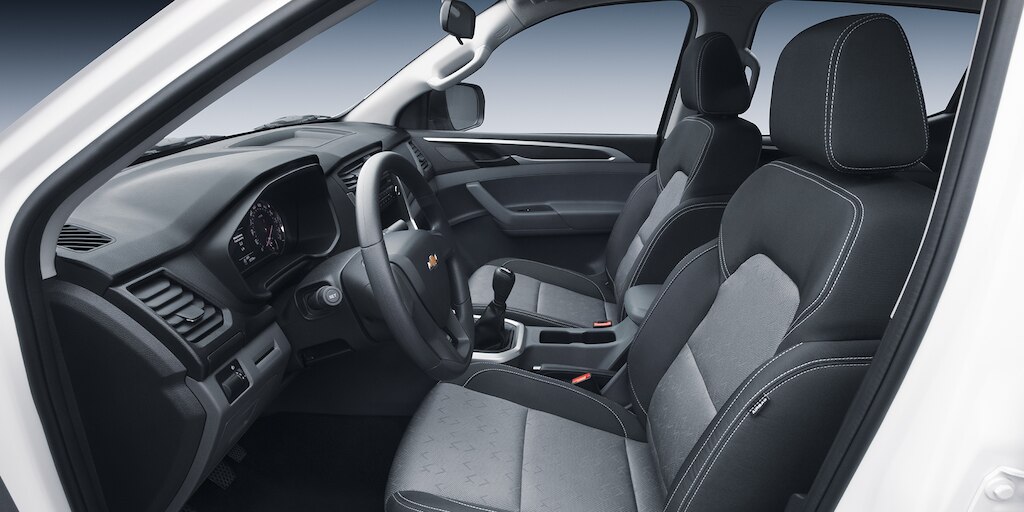 Chevrolet S10 Max 2025, tu camioneta pickup 4 cilindros con interior Tela Gris
