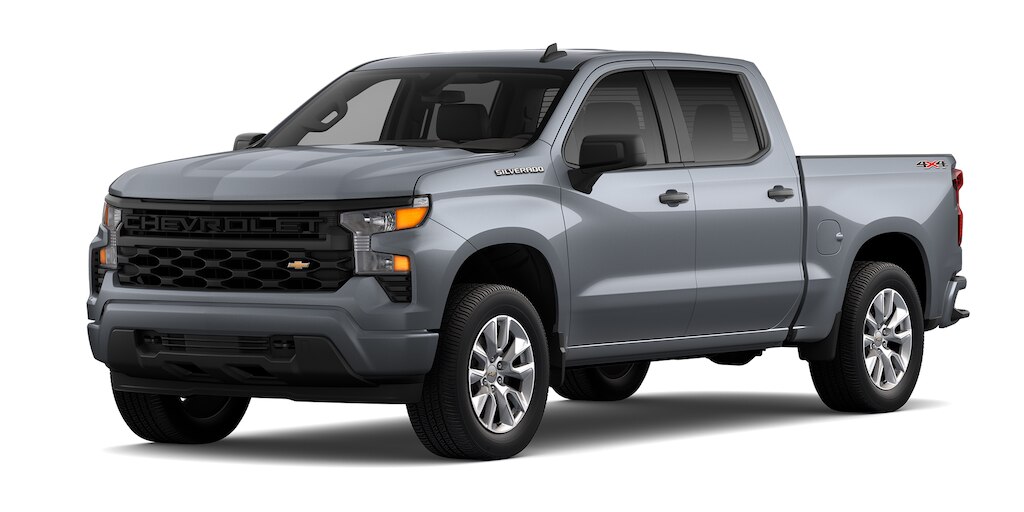 Chevrolet Silverado Turbo 2025, camioneta de trabajo en color gris mate